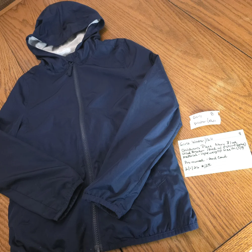 Old Navy‎ Girls' Dark Blue Hooded Raincoat